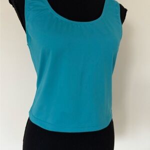 Shape & Slim by Newport News size 14 
nemurnews Women's Blue Sleeveless Top